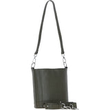 Elegant Crossbody Bucket Bag Khaki: 63386