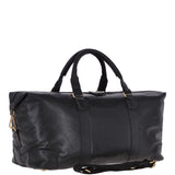 Large Leather Vintage Holdall Black : G-36