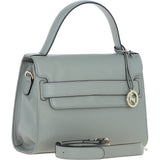 Elegant Ashwood Leather Handbag with Detachable Crossbody Strap Sage: 64731