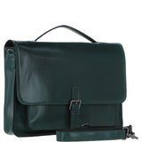Ashwood Leather Unisex Large Crossbody Satchel Bag Green: P-63