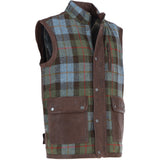 Ashwood Leather x Harris Tweed Men's Gilet Brown/Mcload: TW-901-01-BM