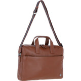 Brampton Leather Men's Laptop Bag Tan: 64547