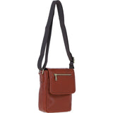 Ashwood Leather Men's Cross Body Flap Bag Tan: PL-44