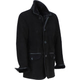 Sheepskin Coat  Black: KE-183