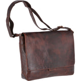 Large Leather Vintage Messenger Bag Tan : Robin