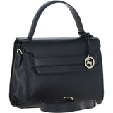 Elegant Ashwood Leather Handbag with Detachable Crossbody strap Black: 64731