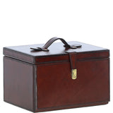 Ashwood Leather's Luxury Jewellery Box Medium Chestnut: LF-166