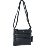 Ashwood Leather Crossbody Bag Black: Ayr