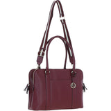 Ashwood 3 Section Large Leather Handbag Wine: X-39