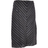 Women's Long 23.5 Inch Leather Skirt Black : Lycra Skirt