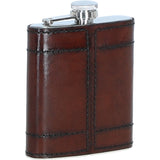 Ashwood Premium Leather Portable Whiskey Flask Chestnut: LF-110
