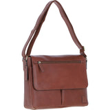 Mens Leather Messenger Bag Chestnut: BLAKE