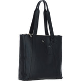Ashwood Modern Black Leather Shoulder Bag: 63004