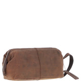 Ashwood Vintage Leather Washbag Brown: Q-47