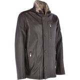 Mens 2-in1 Leather Jacket Brown : Gustavo