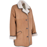 Women's Sheepskin Coat Biscuit Tan: KB 265