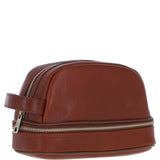 Ashwood Leather Men's Zip Washbag Tan: PL-41