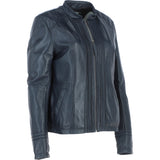 Leather Jacket Navy/nap: AWL-710