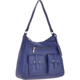 Medium Leather Shoulder Bag Twilight Blue - 60660