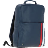Gabicci Leather Backpack with Striped Front Detail Navy: GB-64954