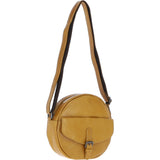 Ashwood Leather Round Crossbody Bag Mustard: P-66