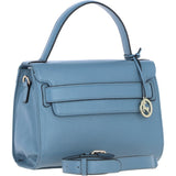 Elegant Ashwood Leather Handbag with Detachable Crossbody strap Denim: 64731