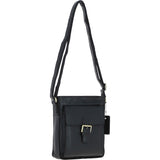 Ashwood Classic Leather Side Bag Black: Q-41