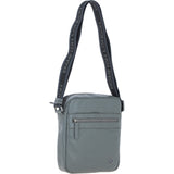 Brampton Leather Men's Crossbody Bag Grey: 64405
