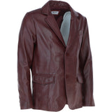Classic Men's Ashwood Leather Blazer Burgandy: AWL-2288