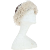 Ladies Vintage Curly Luxury Sheepskin Hat Brown/Cream: CURL HAT
