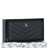 Ashwood Luxury Leather RFID-Protected Purse Black: 32049