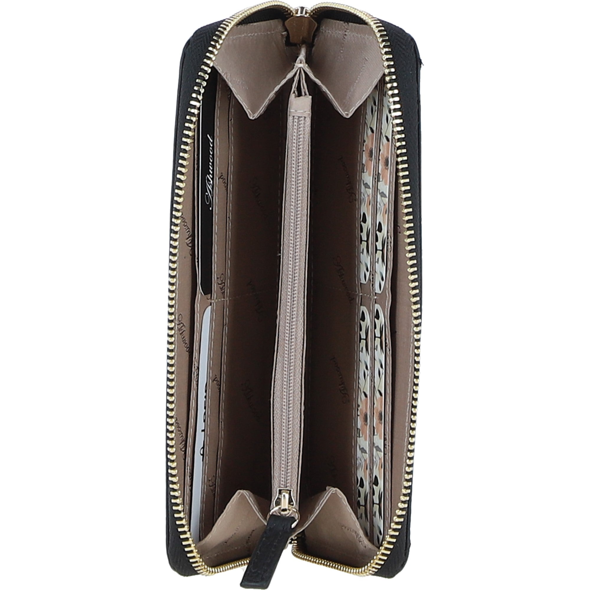 Ashwood Luxury Leather RFID-Protected Purse Black: 32049