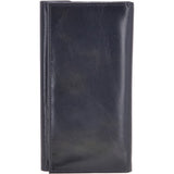 Vegetable Tanned Note, Coin & 8 Card Envelope Purse Navy: V-63