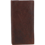Women's Vintage Wash Large 12 Card Leather  Purse Brandy : G-43
