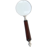 Luxuary Leather Handled Magnifying Glass Chestnut: LF-130