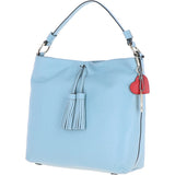 Ashwood Womens Leather Hobo Bag Winter Sky: J-10