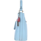 Ashwood Womens Leather Hobo Bag Winter Sky: J-10