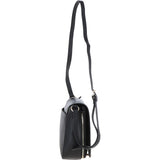 Ashwood Ladies Flap Over Leather Shoulder Bag Black: J-14