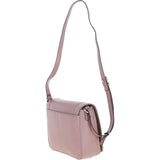 Ashwood Ladies Flap Over Leather Shoulder Bag Wood Rose: J-14