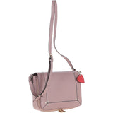 Ashwood Ladies Flap Over Leather Shoulder Bag Wood Rose: J-14