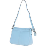 Ashwood Ladies Large Flap Over Leather Shoulder Bag Winter Sky: J-16