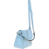 Ashwood Ladies Large Flap Over Leather Shoulder Bag Winter Sky: J-16