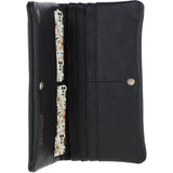 12 Card RFID Protected Leather Purse Black: J-56