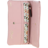 12 Card RFID Protected Leather Purse Peach Whip: J-56