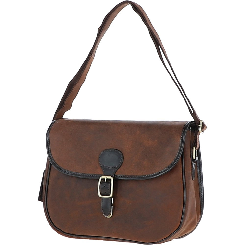 Ashwood Leather Saddle Bag Oily Brown: Jackson