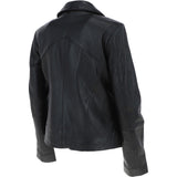 Leather Biker Jacket Black: JAIN
