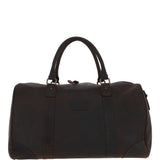 Large Vintage Leather Travel Holdall Brown: Jayden