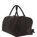 Large Vintage Leather Travel Holdall Brown: Jayden