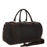 Large Vintage Leather Travel Holdall Brown: Jayden