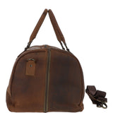 Large Vintage Leather Travel Holdall Tan: Jayden